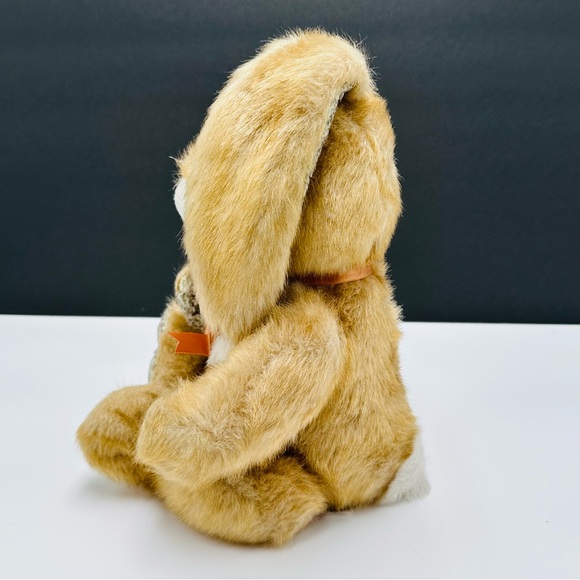 Vintage 90s Chosun Golden Bunny Rabbit Plush Stuffed Animal 11” Easter - Picture 6 of 11